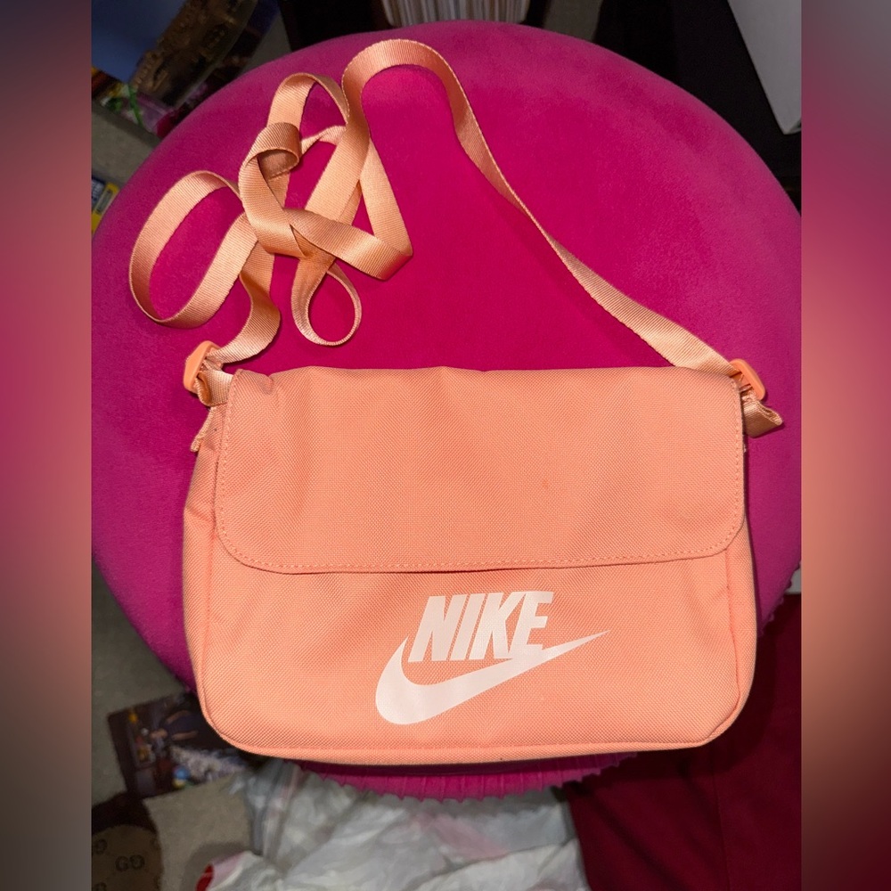 Peach Nike crossbody bag